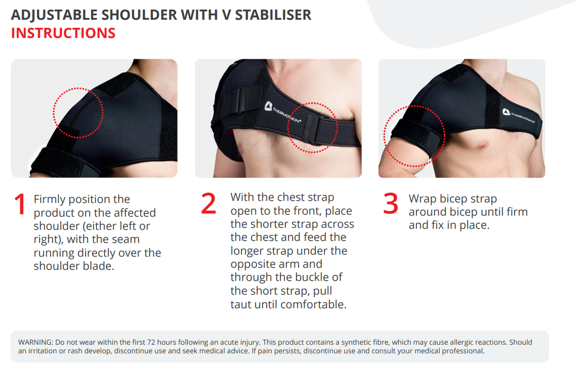 Thermal Adjustable Shoulder with V Stabiliser