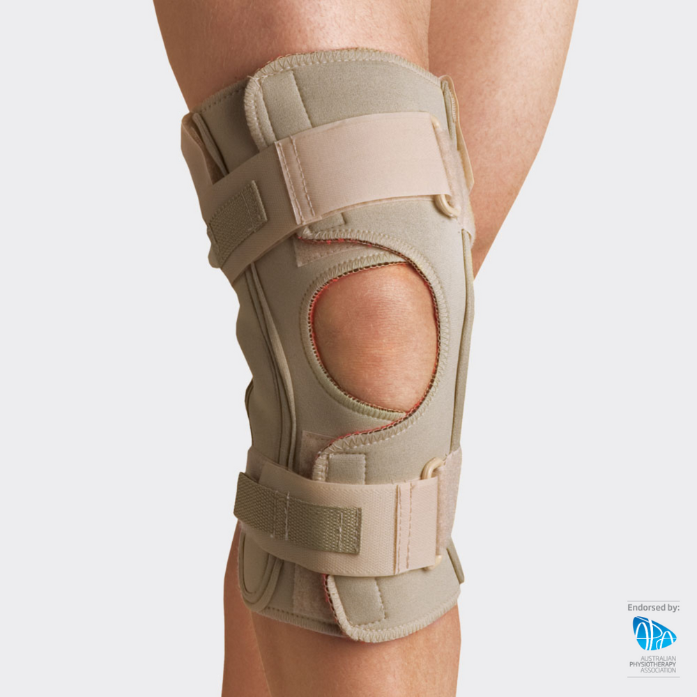 Hinged Knee Brace Support with Dual Hinges